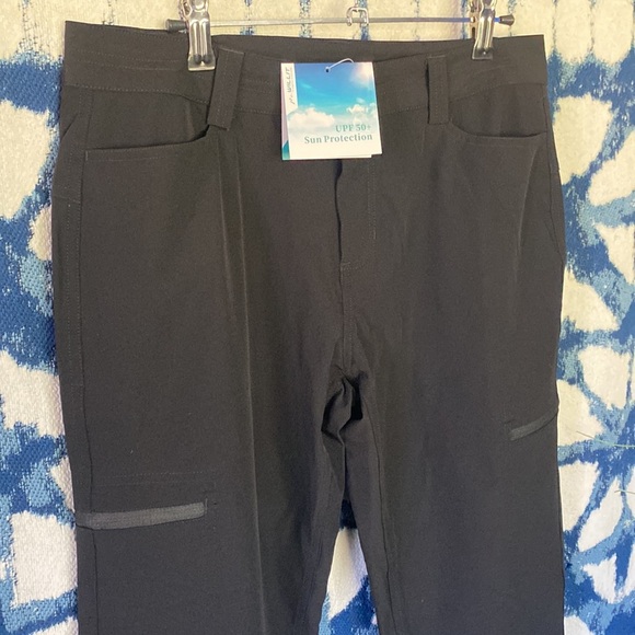 Willit black size 8 UPF performance pants with pockets - Picture 4 of 15